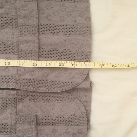 Coldwater Creek Green Cutout Short Sleeve Jacket - Picture 12 of 12